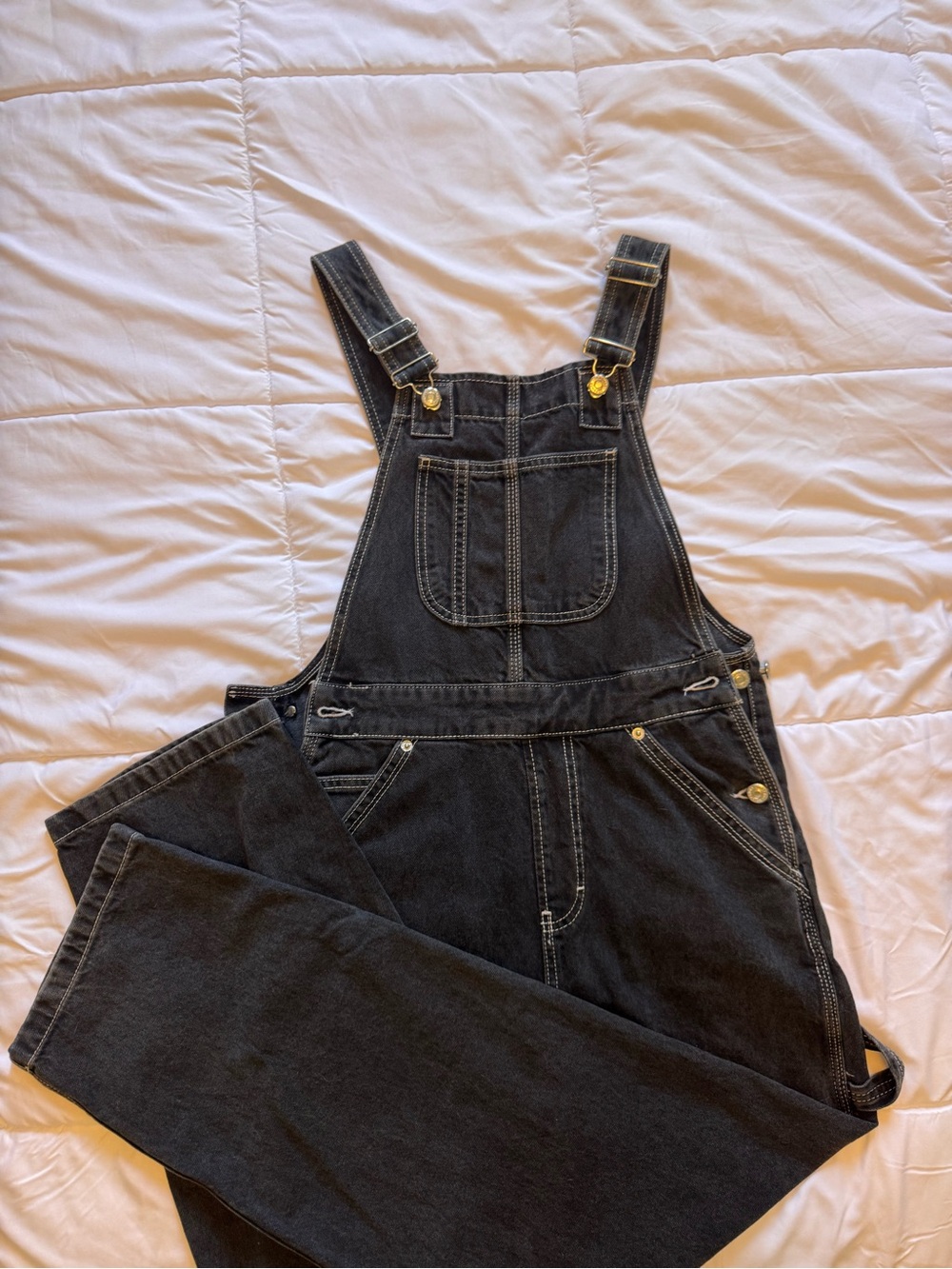 Black TopShop Overalls